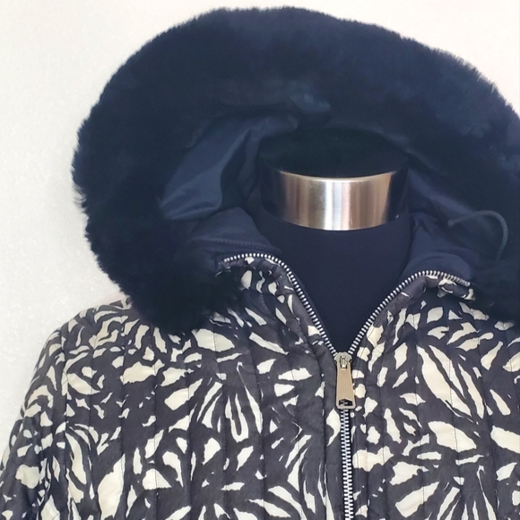 VTG Juniorite New York Abstract Quilted Winter Women's KIDS XS/S Jacket - Picture 3 of 15